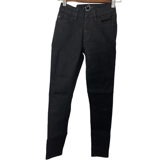 KanCan blue jeans black in color women's size 24 waist or size 0 skinny jeans - Picture 1 of 14